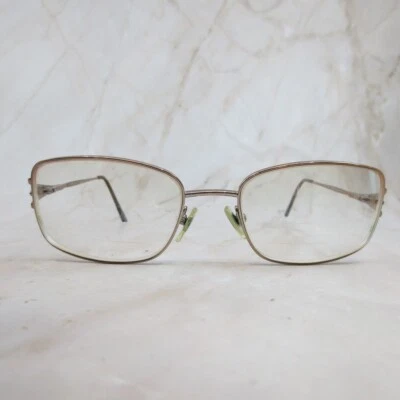 Armação de óculos Luxottica feminina LU9555-1020 prata retangular aro completo 52-18-35 - Imagem 1 de 4