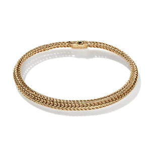John Hardy Kami Classic Chain 14K Gold 6mm Chain Bracelet Retail: $5,700 NEW - Picture 1 of 5