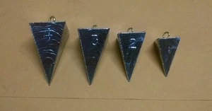 Pyramid 1,2,3,4 oz Fishing Sinkers Lead Weights 10 each 40 Count Total - Picture 1 of 1