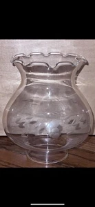 VTG Princess House Crystal Heritage Hurricane Globe lamp 5 1/2” - Picture 1 of 1