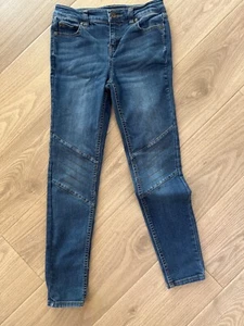 Matilda Jane Tween Line 435 Girls Moto Style Blue Denim Skinny Jeans Size 12 - Picture 1 of 5