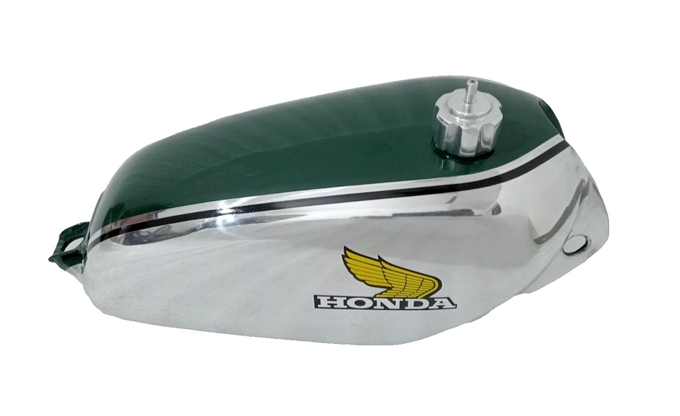 Honda CR250M CR 250M 1973 Elsinore Chrome And Painted Petrol Fuel Gas Tank +Cap — 第 1/4 张图片