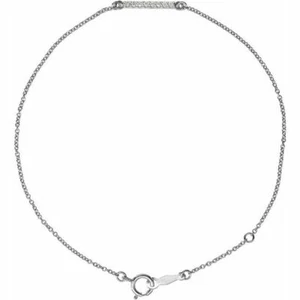 Pulsera barra de diamantes de platino (0,08 quilates) tw.) - Imagen 1 de 2