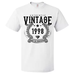 27th Birthday Gift For 27 Year Old 1998 Aged To Perfection T Shirt - Picture 1 of 1