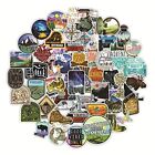 65pcs Camping Stickers for Water Bottles, Outdoor Stickers Vinyl Adventure