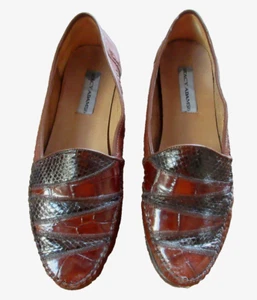 Stacy Adams Brown Dress Shoes Snake Loafers Dalton Leather Men's 11.5 D - Picture 1 of 7