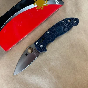 Spyderco Manix 2 Lightweight Dark Blue CPM S110V (C101PDBL2) - Authorized Dealer - Picture 1 of 6