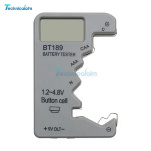 Tester batteria LCD digitale tester batteria 1,2~4,8V indicatore di potenza batteria BT189 - Foto 1 di 15