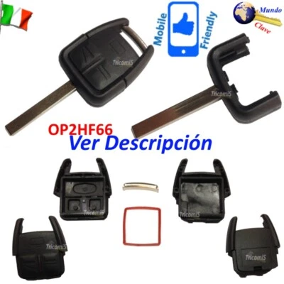 Mando SHELL Llave Carcasa OP2HF66 3 Botones para OPEL Meriva Omega Vectra Signum - Imagen 1 de 4