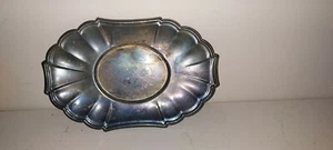 Tazón de plato ovalado vintage Gorham Heritage placa plateada YH13 - Imagen 1 de 3