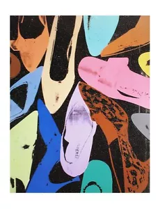 Zapatos de polvo de diamantes de Andy Warhol póster estampado artístico 31,5x23,5 - Imagen 1 de 1