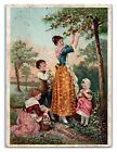 Lazell's Unrivaled Perfumes, Mother And Children, Victorian Trade Card *Vt27n