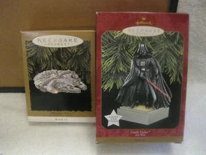 Star Wars - Hallmark Keepsake Ornaments / Darth Vader & Millennium Falcon - Bild 1 von 3