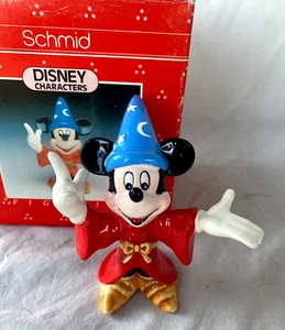 VTG..SCHMID..DISNEY CO..MICKEY..SORCERER'S APPRENTICE..CERAMIC..FIGURINE..NIB - Picture 1 of 4
