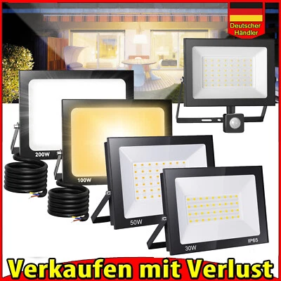 LED Floodlight Outdoor Spotlight Spotlight 10W 20W 30W 50W 100W 150W 200W IP65 DHL - Image 1 of 4