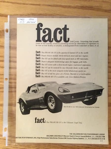 Corvette #75 Anuncio 1970 Motion Performance CORVETTE Fase III GT - Imagen 1 de 1