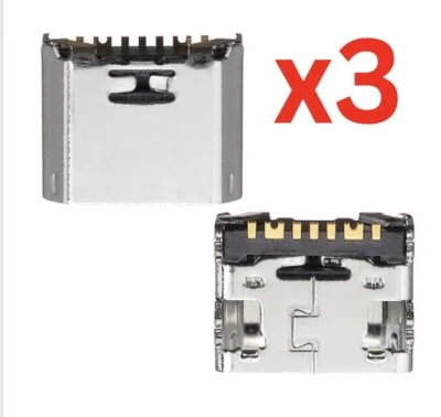 BCMPARTS 3 x für Samsung Galaxy Tab A 10.1 USB Ladeanschluss Block Stecker SM T580 T585