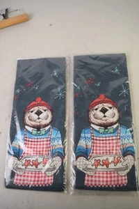 POTTERY BARN baking animals hand towel set - Picture 1 of 2