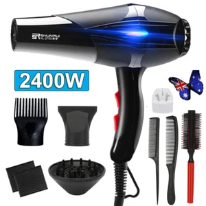 2400W Professional Hair Dryer Fast Drying Ionic Hairdryer With Diffuser Heat - Picture 1 of 15