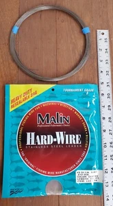 Malin Hard Wire Size #3 31 pound test 651 Ft Fishing Wire Leader LC3-14 Coffee - Picture 1 of 10