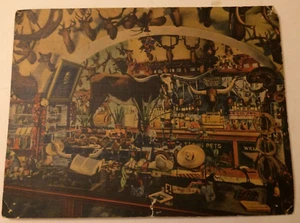 Cartolina gigante vista centrale Buckhorn Curio Museum San Antonio TX ~ 9"x 7" souvenir - Foto 1 di 11