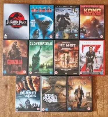 Monster Thriller Film DvD Bundle X13 Movies Cert Range PG-15 New & Used Mix - Image 1 of 4