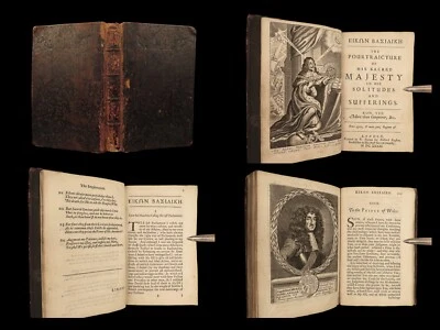 1681 King Charles I Eikon Basilike Trial English Civil War John Gauden London - Image 1 of 4