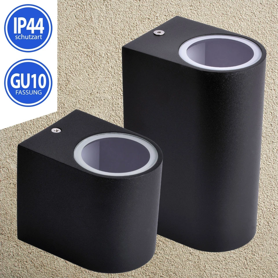 Außenleuchte Wandlampe Wandleuchte GU10 Treppenhaus Leuchte Lampe Treppenleuchte - Bild 1 von 1