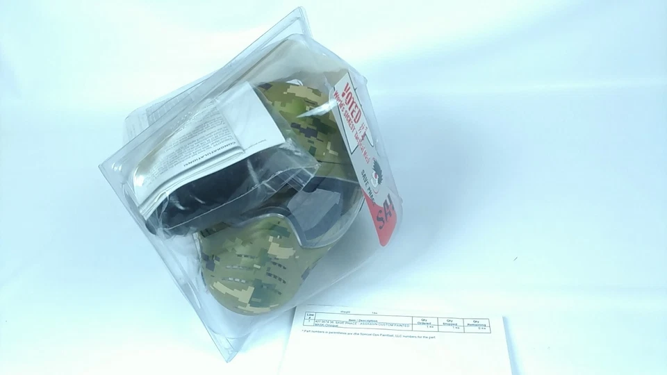 Save Phace Custom-Painted OMNIPAT Camo Paintball Airsoft Face Shield Mask - Image 1 of 1