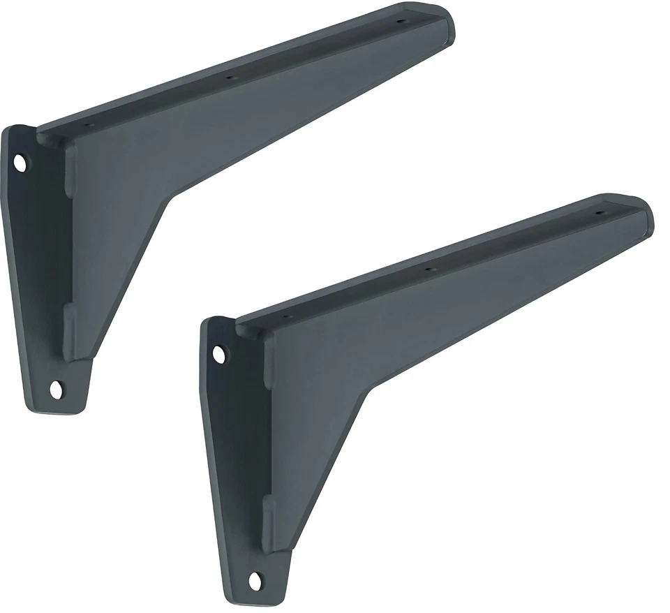 2x staffe per mensole Metallo Vettore Carico Pesante Angolo Acciaio 500 KG - Immagine 1 di 1