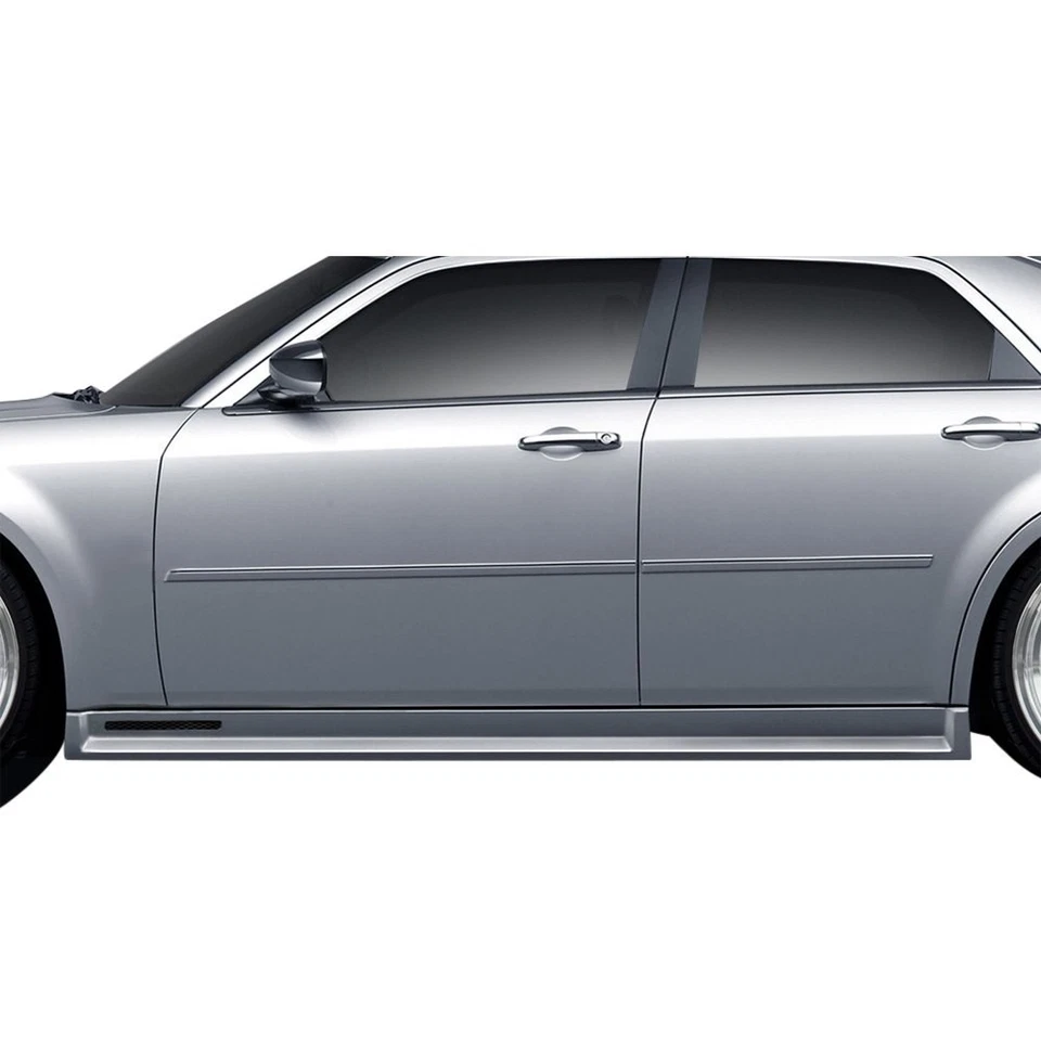 For Chrysler 300 05-10 Side Skirt Rocker Panels Bomber Style Fiberglass Side Foto 1 de 4