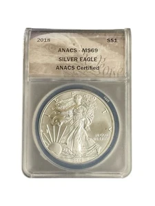 2018 American Silver Eagle ANACS MS69 - Combine Shipping & Save on More Wins! - Picture 1 of 4