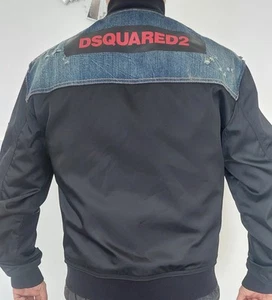 Dsquared 2 Mens Denim Bomber Jacket - Picture 1 of 14