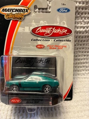 2002 Matchbox Collectibles Barrett-Jackson 1970 Green Ford Mustang Boss 302 1:64 - Image 1 of 4