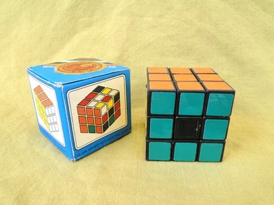 MISSING 1 GREEN STICKER Vintage 1980's Wonderful Puzzler 3x3 Rubik's Cube - Image 1 of 4