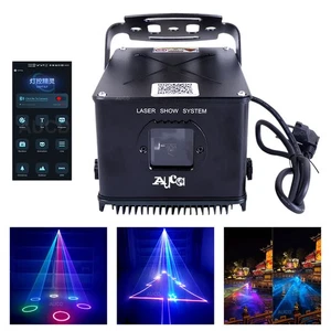Phone APP Edit 3W RGB Laser Outdoor Garden IP65 Waterproof Show Projector Lights - Picture 1 of 14