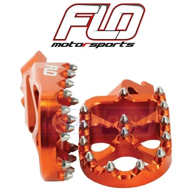 Flo Pro Series Foot Pegs for 2000-2002 KTM 520 SX - Body Foot Controls fe Foto 1 de 4