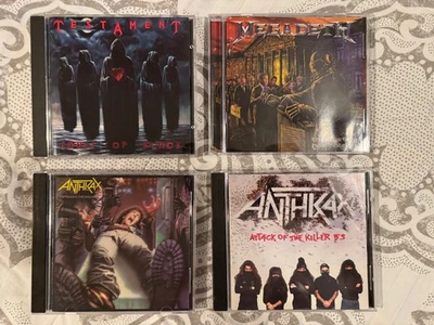 4 METAL CD ANTHRAX - KILLER B'S & DISEASE, MEGADEATH SYSTEM, TESTAMENT SOULS VG - Image 1 of 4