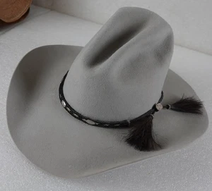 SOMBRERO VAQUERO CATALENA HATTERS ALTO GUS PARA HOMBRE TALLA 7 1/2 GRIS BRYAN TEXAS - Imagen 1 de 12