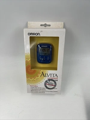 OMRON HJ325 Alvita Ultimate Pedometer Blue New - Image 1 of 4