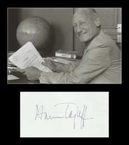 Haroun Tazieff (1914-1998) - Volcanologist - Rare signed album page - Paris 1984 - Picture 1 of 3