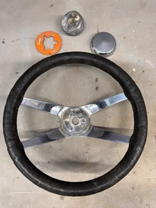 Vintage Superior 500 4 Spoke Steering Wheel Rat Hot Rod Ford Chevy Dodge 12" 442 - Picture 1 of 21