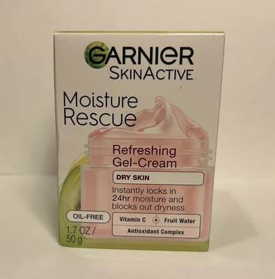 Garnier Skin Active Moisture Rescue Refreshing Gel Cream Dry Face Oil Free 1.7oz - Image 1 of 4