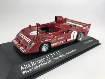 Modellino auto Minichamps 1/43 Alfa Romeo 33TT 12 Team WKRT 1975 400751201 - Immagine 1 di 2