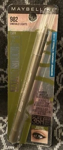 NEW/Sealed Maybelline Tattoo Studio Eyeliner #982 Emerald Lights - Picture 1 of 3
