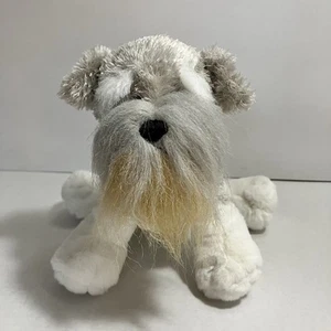 GANZ Webkinz Schnauzer Dog HM159 Stuffed Animal Plush 8 In - Picture 1 of 12