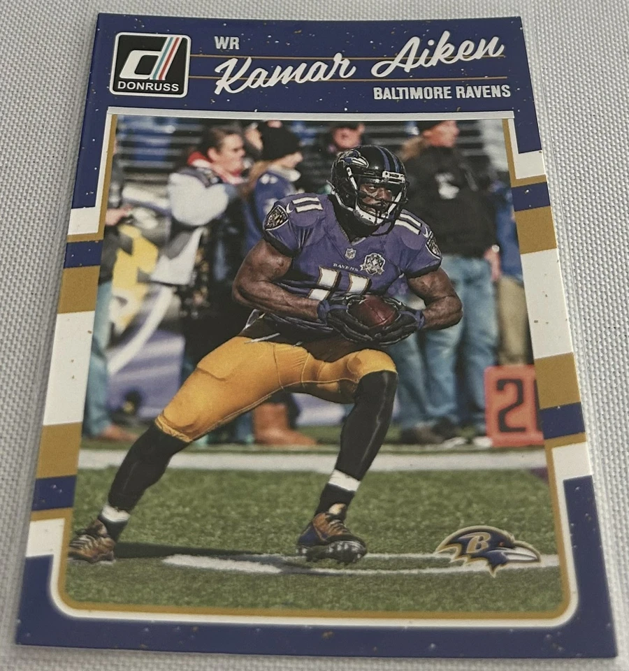 2016 Panini Donruss Football Kamar Aiken Baltimore Ravens base card #24 - Image 1 of 2