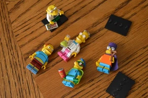 Lego The Simpsons Minifigures Hans Moleman Prof Frink Comic Book Guy Bartman - Picture 1 of 4