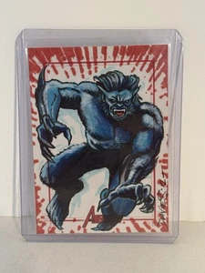 Komplette Avengers 2006 Sketchafex Sketchkarte Jason Davies Beast X-Men - Bild 1 von 3