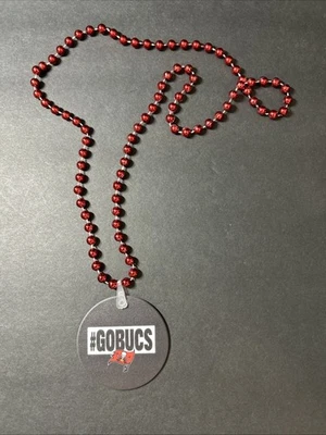 NFL Fútbol Tampa Bay Buccaneers Cuentas Collar Marti Gras #GOBUCS 🏴‍☠️ Foto 1 de 4